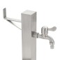 vidaXL Columna de agua de jardín acero inoxidable cuadrada 65 cm vidaXL Columna de agua de jardín acero inoxidable cuadrada 65 cm