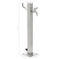 vidaXL Columna de agua de jardín acero inoxidable cuadrada 65 cm vidaXL Columna de agua de jardín acero inoxidable cuadrada 65 cm