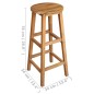 vidaXL Taburetes de cocina 2 unidades madera maciza de acacia vidaXL Taburetes de cocina 2 unidades madera maciza de acacia