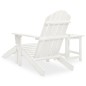 vidaXL Silla con otomana y mesa jardín Adirondack macizo abeto blanco vidaXL Silla con otomana y mesa jardín Adirondack macizo abeto blanco