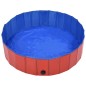 vidaXL Piscina para perros plegable PVC rojo 120x30 cm vidaXL Piscina para perros plegable PVC rojo 120x30 cm