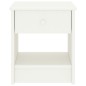 vidaXL Mesita de noche madera maciza de mango blanco 35x30x40 cm vidaXL Mesita de noche madera maciza de mango blanco 35x30x40 cm