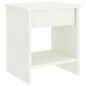 vidaXL Mesita de noche madera maciza de mango blanco 35x30x40 cm vidaXL Mesita de noche madera maciza de mango blanco 35x30x40 cm