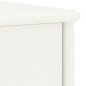 vidaXL Mesita de noche madera maciza de mango blanco 35x30x40 cm vidaXL Mesita de noche madera maciza de mango blanco 35x30x40 cm