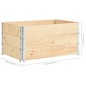 vidaXL Caja de palés 3 unidades madera maciza de pino 80x120 cm vidaXL Caja de palés 3 unidades madera maciza de pino 80x120 cm