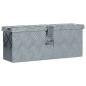vidaXL Caja de aluminio 48,5x14x20 cm plateada vidaXL Caja de aluminio 48,5x14x20 cm plateada