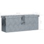 vidaXL Caja de aluminio 48,5x14x20 cm plateada vidaXL Caja de aluminio 48,5x14x20 cm plateada