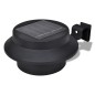 vidaXL Set de lámparas solares de exterior para valla 6 piezas negro vidaXL Set de lámparas solares de exterior para valla 6 piezas negro