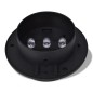 vidaXL Set de lámparas solares de exterior para valla 6 piezas negro vidaXL Set de lámparas solares de exterior para valla 6 piezas negro