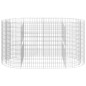 vidaXL Arriate de gaviones de hierro galvanizado 200x100x100 cm vidaXL Arriate de gaviones de hierro galvanizado 200x100x100 cm