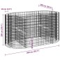 vidaXL Arriate de gaviones de hierro galvanizado 200x100x100 cm vidaXL Arriate de gaviones de hierro galvanizado 200x100x100 cm