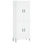 vidaXL Aparador alto madera contrachapada blanco 69,5x34x180 cm vidaXL Aparador alto madera contrachapada blanco 69,5x34x180 cm