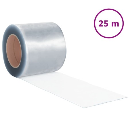 vidaXL Rollo de cortina de tiras PVC 2mm x 200mm 25 m
