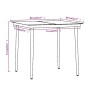 vidaXL Juego de comedor de jardín 3 piezas con cojines gris y negro vidaXL Juego de comedor de jardín 3 piezas con cojines gris y negro