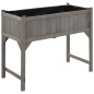 vidaXL Jardinera elevada con invernadero 110x54x120 cm abeto vidaXL Jardinera elevada con invernadero 110x54x120 cm abeto