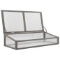 vidaXL Jardinera elevada con invernadero 110x54x120 cm abeto vidaXL Jardinera elevada con invernadero 110x54x120 cm abeto