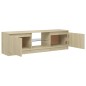 vidaXL Armario TV con luces LED roble Sonoma 120x30x35,5 cm