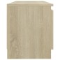 vidaXL Armario TV con luces LED roble Sonoma 120x30x35,5 cm