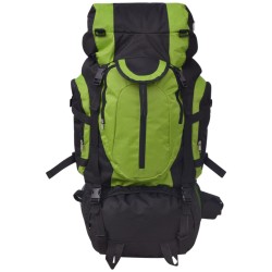 vidaXL Mochila excursionismo XXL 75 L Negro y verde