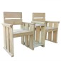 vidaXL Banco de jardín 2 asientos 150 cm madera de pino impregnada vidaXL Banco de jardín 2 asientos 150 cm madera de pino impregnada