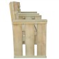 vidaXL Banco de jardín 2 asientos 150 cm madera de pino impregnada vidaXL Banco de jardín 2 asientos 150 cm madera de pino impregnada
