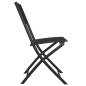 vidaXL Mesa y sillas de bistró 3 piezas acero negro vidaXL Mesa y sillas de bistró 3 piezas acero negro