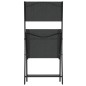 vidaXL Mesa y sillas de bistró 3 piezas acero negro vidaXL Mesa y sillas de bistró 3 piezas acero negro