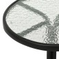 vidaXL Mesa y sillas de bistró 3 piezas acero negro vidaXL Mesa y sillas de bistró 3 piezas acero negro