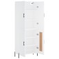 vidaXL Aparador alto madera contrachapada blanco 69,5x34x180 cm vidaXL Aparador alto madera contrachapada blanco 69,5x34x180 cm