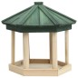 vidaXL Comedero para pájaros octogonal madera maciza de abeto 33x30 cm vidaXL Comedero para pájaros octogonal madera maciza de abeto 33x30 cm