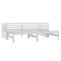 vidaXL Sofá cama extraíble madera maciza de pino blanco 2x(90x200) cm