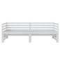 vidaXL Sofá cama extraíble madera maciza de pino blanco 2x(90x200) cm