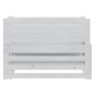 vidaXL Sofá cama extraíble madera maciza de pino blanco 2x(90x200) cm