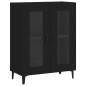 vidaXL Aparador de madera de ingeniería negro 69,5x34x90 cm vidaXL Aparador de madera de ingeniería negro 69,5x34x90 cm
