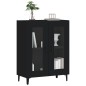 vidaXL Aparador de madera de ingeniería negro 69,5x34x90 cm vidaXL Aparador de madera de ingeniería negro 69,5x34x90 cm
