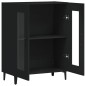 vidaXL Aparador de madera de ingeniería negro 69,5x34x90 cm vidaXL Aparador de madera de ingeniería negro 69,5x34x90 cm