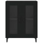 vidaXL Aparador de madera de ingeniería negro 69,5x34x90 cm vidaXL Aparador de madera de ingeniería negro 69,5x34x90 cm