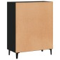 vidaXL Aparador de madera de ingeniería negro 69,5x34x90 cm vidaXL Aparador de madera de ingeniería negro 69,5x34x90 cm
