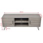 vidaXL Mueble para TV gris 120x40x45 cm vidaXL Mueble para TV gris 120x40x45 cm