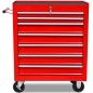 vidaXL Carrito caja de herramientas 7 cajones rojo vidaXL Carrito caja de herramientas 7 cajones rojo