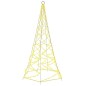 vidaXL Árbol de Navidad en asta de bandera 200 LED blanco cálido 180cm vidaXL Árbol de Navidad en asta de bandera 200 LED blanco cálido 180cm
