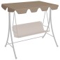 vidaXL Dosel de repuesto columpio jardín gris taupe 188/168x145/110 cm vidaXL Dosel de repuesto columpio jardín gris taupe 188/168x145/110 cm