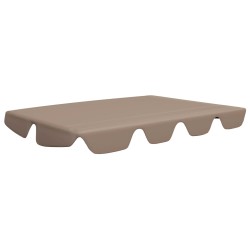 vidaXL Dosel de repuesto columpio jardín gris taupe 188/168x145/110 cm