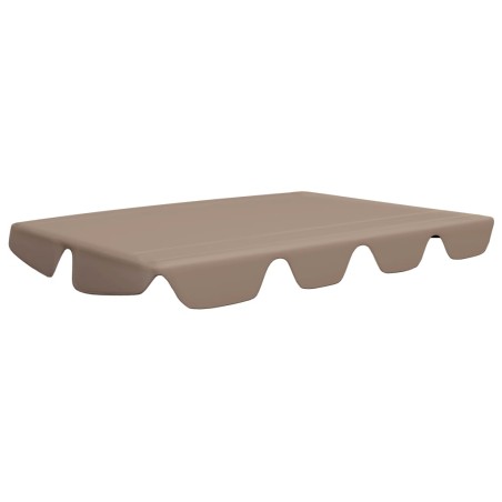 vidaXL Dosel de repuesto columpio jardín gris taupe 188/168x145/110 cm