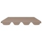 vidaXL Dosel de repuesto columpio jardín gris taupe 188/168x145/110 cm vidaXL Dosel de repuesto columpio jardín gris taupe 188/168x145/110 cm
