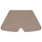 vidaXL Dosel de repuesto columpio jardín gris taupe 188/168x145/110 cm vidaXL Dosel de repuesto columpio jardín gris taupe 188/168x145/110 cm