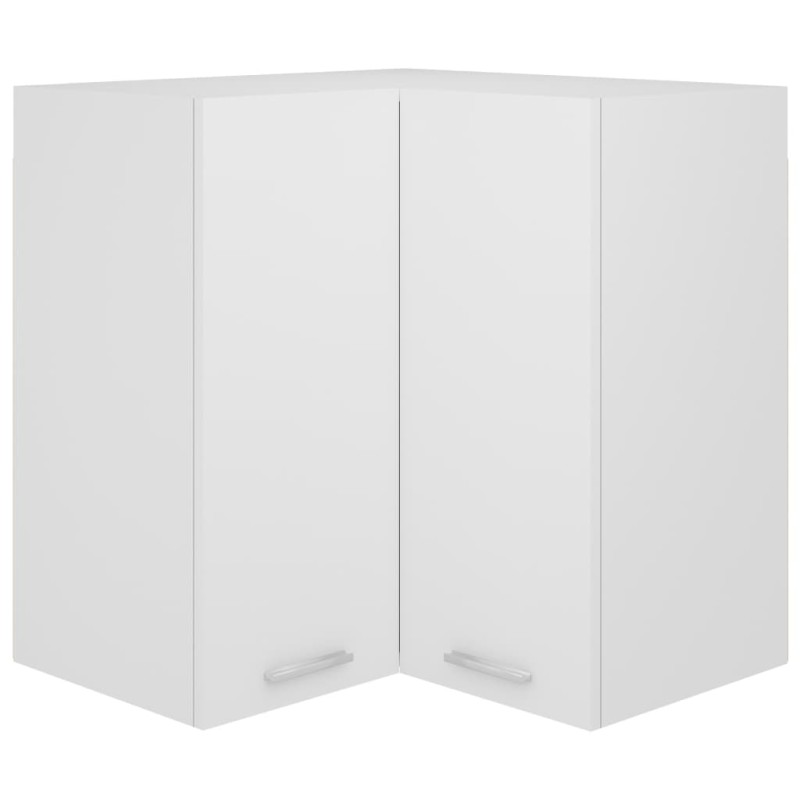 vidaXL Armario colgante vidrio madera ingeniería blanco 57x57x60 cm vidaXL Armario colgante vidrio madera ingeniería blanco 57x57x60 cm
