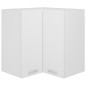 vidaXL Armario colgante vidrio madera ingeniería blanco 57x57x60 cm vidaXL Armario colgante vidrio madera ingeniería blanco 57x57x60 cm