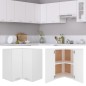 vidaXL Armario colgante vidrio madera ingeniería blanco 57x57x60 cm vidaXL Armario colgante vidrio madera ingeniería blanco 57x57x60 cm