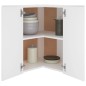 vidaXL Armario colgante vidrio madera ingeniería blanco 57x57x60 cm vidaXL Armario colgante vidrio madera ingeniería blanco 57x57x60 cm